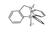 2-[(N,N-dimethylaminomethyl)phenyl]diphenylstannylfluoride结构式