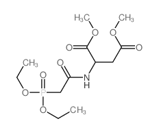 dimethyl 2-[(2-diethoxyphosphorylacetyl)amino]butanedioate结构式