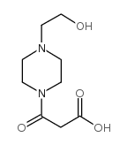 3-[4-(2-羟基乙基)哌嗪-1-基]-3-氧代-丙酸结构式