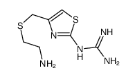2-[4-(2-aminoethylsulfanylmethyl)-1,3-thiazol-2-yl]guanidine结构式