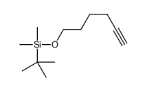tert-butyl-hex-5-ynoxy-dimethylsilane结构式