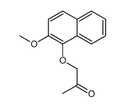 1-(2-Methoxy-1-naphtyloxy)-2-propanone结构式