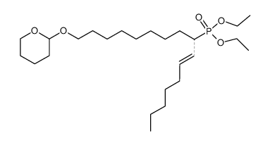 diethyl (16-((tetrahydro-2H-pyran-2-yl)oxy)hexadec-6-en-8-yl)phosphonate结构式