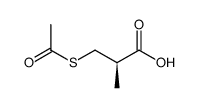 D-(-)-S-ACETYL-BETA-MERCAPTO- ISOBUTYRIC ACID结构式