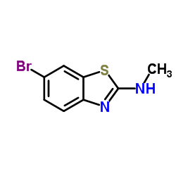 6-溴-N-甲基苯并[d]噻唑-2-胺结构式