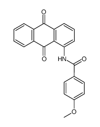 4-methoxy-benzoic acid-(9,10-dioxo-9,10-dihydro-[1]anthrylamide)结构式