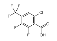6-Chloro-2,3-difluoro-4-(trifluoromethyl)benzoic acid structure