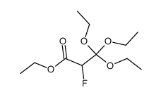 ethyl 3,3,3-triethoxy-2-fluoropropanoate Structure