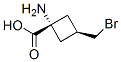 Cyclobutanecarboxylic acid, 1-amino-3-(bromomethyl)-, cis- (9CI) Structure