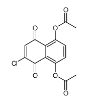 (4-acetyloxy-6-chloro-5,8-dioxonaphthalen-1-yl) acetate结构式