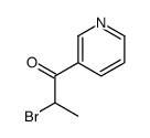 2-溴-1-(吡啶-3-基)-1-丙酮结构式