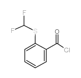 2-(二氟甲基硫代)苯甲酰氯结构式