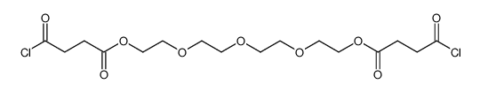 ((oxybis(ethane-2,1-diyl))bis(oxy))bis(ethane-2,1-diyl) bis(4-chloro-4-oxobutanoate) Structure