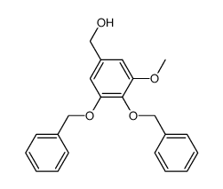 4,5-bisbenzyloxy-3-methoxybenzyl alcohol结构式