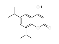 4-hydroxy-6,8-di(propan-2-yl)chromen-2-one结构式