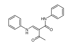 3-oxo-N-phenyl-2-((phenylamino)methylene)butanamide结构式