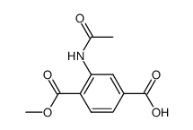 acetylamino-terephthalic acid-1-methyl ester结构式