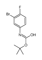 N-Boc-3-溴-4-氟苯胺结构式
