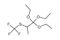 1,1,1-Triethoxy-2-[(trifluoromethyl)thio]propane结构式