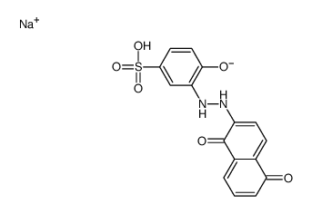 sodium 3-[(1,5-dihydroxy-2-naphthyl)azo]-4-hydroxybenzenesulphonate Structure