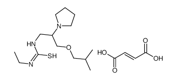 (E)-but-2-enedioic acid,1-ethyl-3-[3-(2-methylpropoxy)-2-pyrrolidin-1-ylpropyl]thiourea结构式