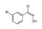 3-Bromo-N-hydroxybenzenecarboximidoyl chloride Structure