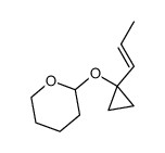 1-(1-propenyl)-1-tetrahydropyranyloxycyclopropane结构式