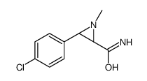 (2R,3R)-3-(4-chlorophenyl)-1-methylaziridine-2-carboxamide Structure