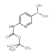 6-(Boc-氨基)吡啶-3-硼酸结构式