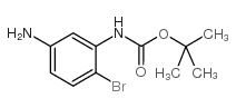 (5-氨基-2-溴苯基)-氨基甲酸叔丁酯结构式