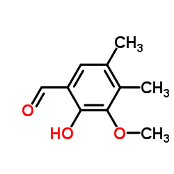 2-HYDROXY-3-METHOXY-4,5-DIMETHYL-BENZALDEHYDE Structure
