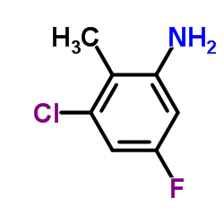 3-Chloro-5-fluoro-2-methylaniline structure