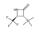 trans-4-(trifluoromethyl)-3-(trimethylsilyl)-2-azetidinone结构式