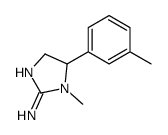 1-methyl-5-(3-methylphenyl)-4,5-dihydroimidazol-2-amine结构式