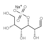 D-葡萄糖 3-硫酸酯钠盐结构式