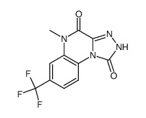 5-Methyl-7-trifluoromethyl-2H,5H-[1,2,4]triazolo[4,3-a]quinoxaline-1,4-dione Structure