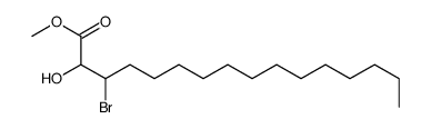 methyl 3-bromo-2-hydroxyhexadecanoate结构式