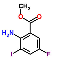 Methyl 2-amino-5-fluoro-3-iodobenzoate Structure
