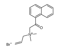 Allyl-dimethyl-(2-naphthalen-1-yl-2-oxo-ethyl)-ammonium; bromide Structure