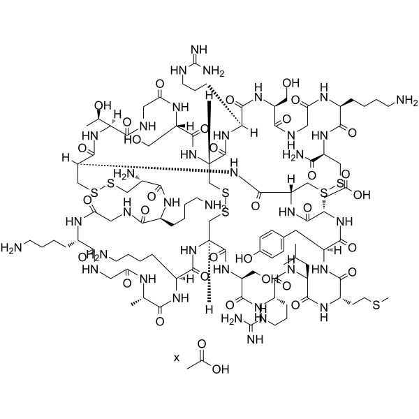 Ziconotide acetate Structure