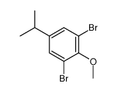 1,3-二溴-5-异丙基-2-甲氧基苯结构式