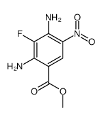 2,4-二氨基-3-氟-5-硝基苯甲酸甲酯结构式