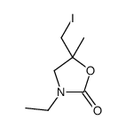 3-ethyl-5-(iodomethyl)-5-methyl-1,3-oxazolidin-2-one结构式
