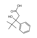 3-hydroxy-4,4-dimethyl-3-phenylpentanoic acid Structure