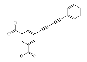 5-(4-phenylbuta-1,3-diynyl)benzene-1,3-dicarbonyl chloride结构式