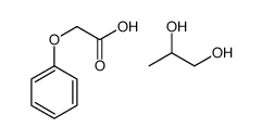 2-phenoxyacetic acid,propane-1,2-diol Structure