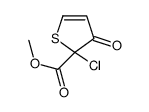2-氯-3-氧代-2,3-二氢-2-噻吩羧酸甲酯结构式