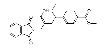 1-phthalimido-4-ethyl-4-(p-carbomethoxyphenyl)-2-butanone Structure