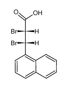 (2RS,3SR)-2,3-dibromo-3-(1-naphthyl)propanoic acid结构式