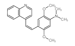 2,5-dimethoxy-N,N-dimethyl-4-(2-quinolin-4-ylethenyl)aniline Structure